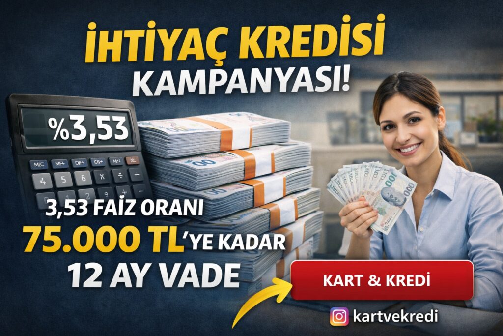 Ocak 2026 Kredi Fırsatı - TEB %3,53 Faiz Oranı