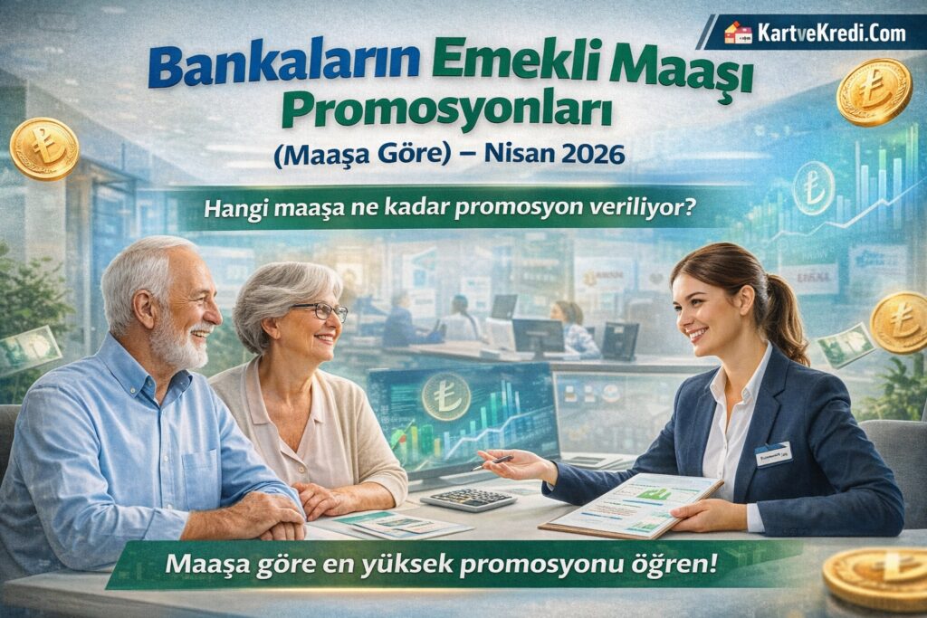 Bankaların Emekli Maaşı Promosyonları (Maaşa Göre) – Nisan 2026