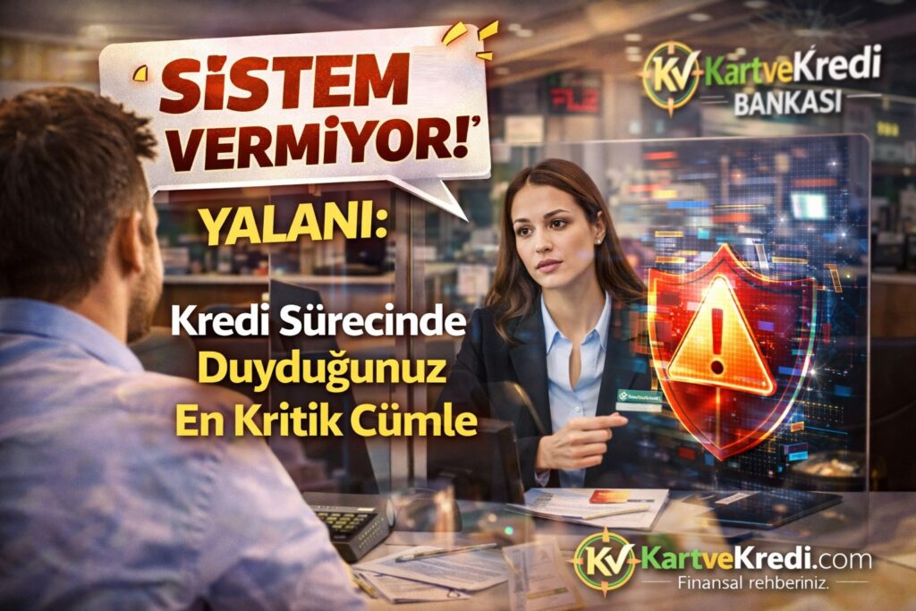 “Sistem Vermiyor” Yalanı: Kredi Sürecinde Duyduğunuz En Kritik Cümle
