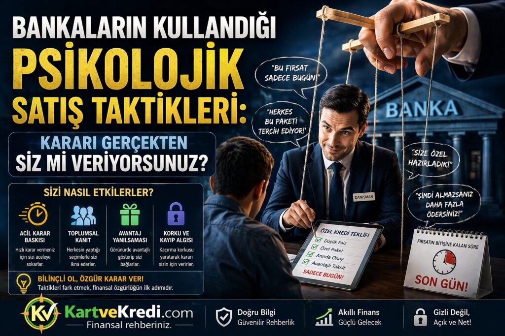 Bankaların Kullandığı Psikolojik Satış Taktikleri: Kararı Gerçekten Siz mi Veriyorsunuz?