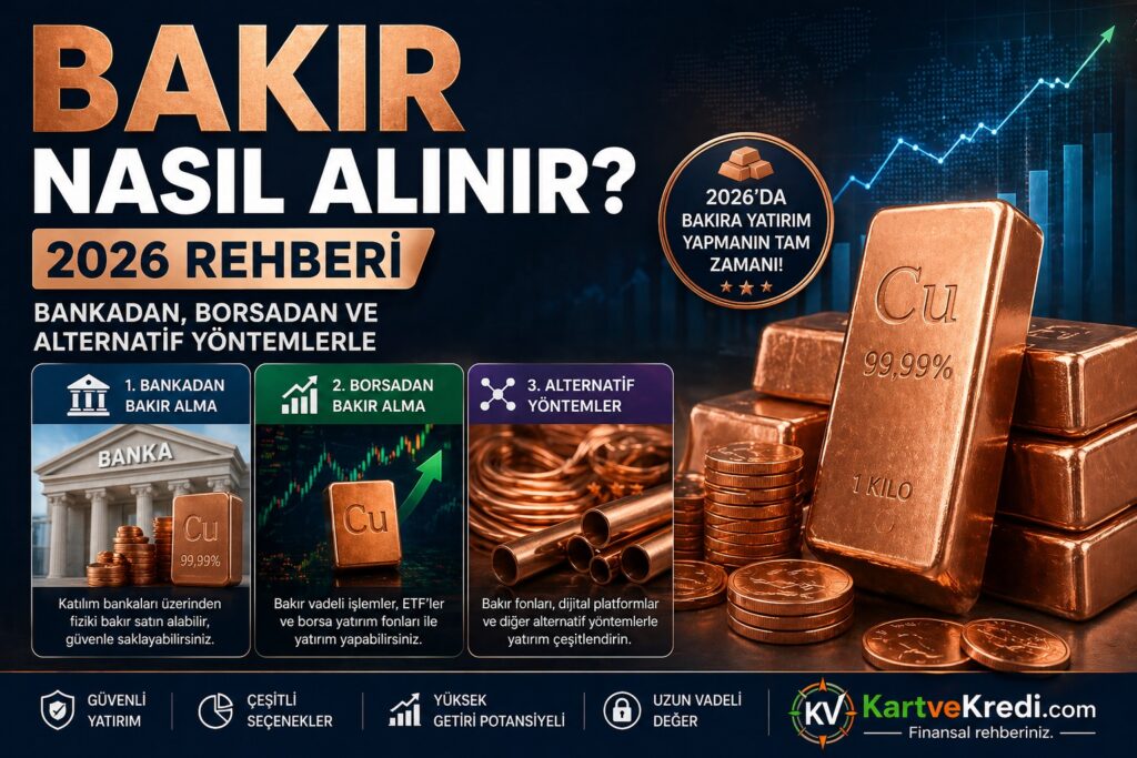 Bakır Nasıl Alınır? 2026 Rehberi (Bankadan, Borsadan ve Alternatif Yöntemlerle)