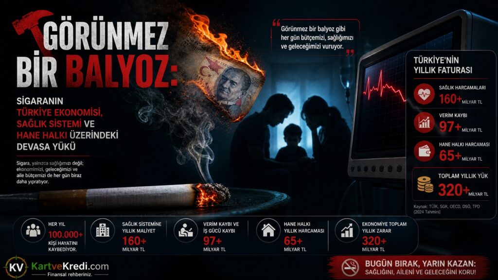 Görünmez Bir Balyoz: Sigaranın Türkiye Ekonomisi, Sağlık Sistemi ve Hane Halkı Üzerindeki Devasa Yükü