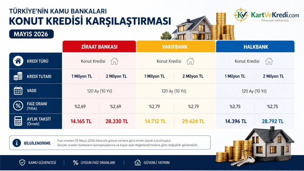 Devlet Bankalarının Konut Kredisi Kampanyaları - Mayıs 2026