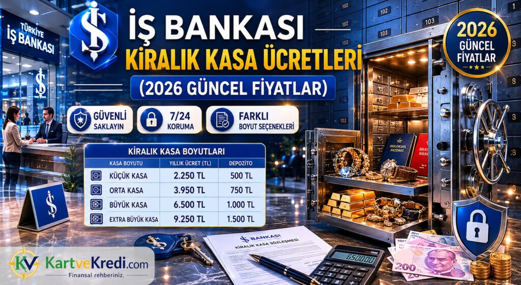 İş Bankası Kiralık Kasa Ücretleri (2026 Güncel Fiyatlar)