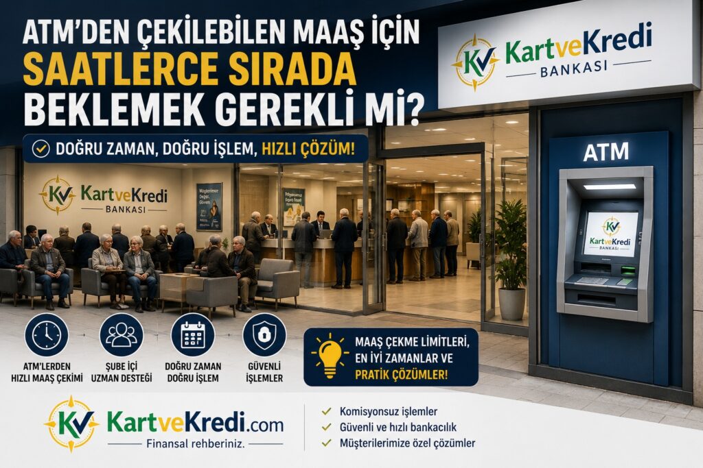 ATM'den Çekilebilen Maaş İçin Saatlerce Sırada Beklemek Gerekli mi?