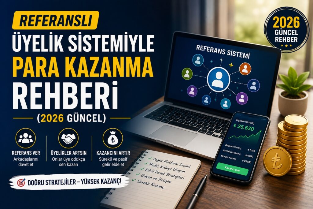 Referanslı Üyelik Sistemiyle Para Kazanma Rehberi (2026 Güncel)